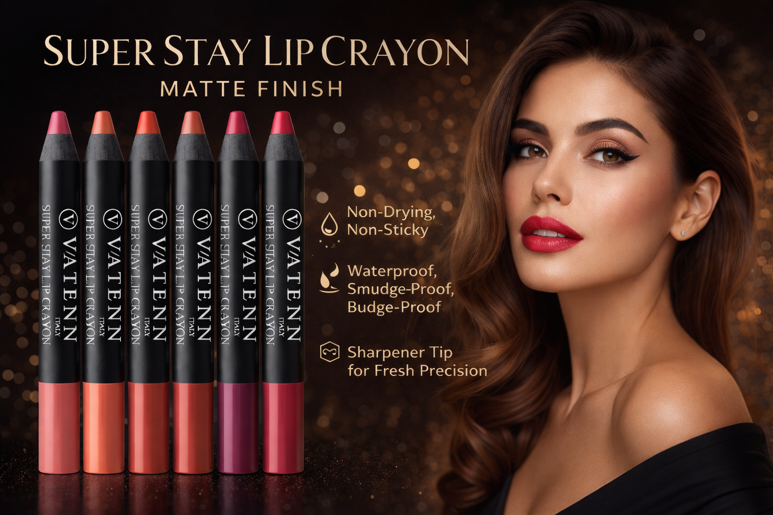 Vatenn Italy Super Stay Lip Crayon