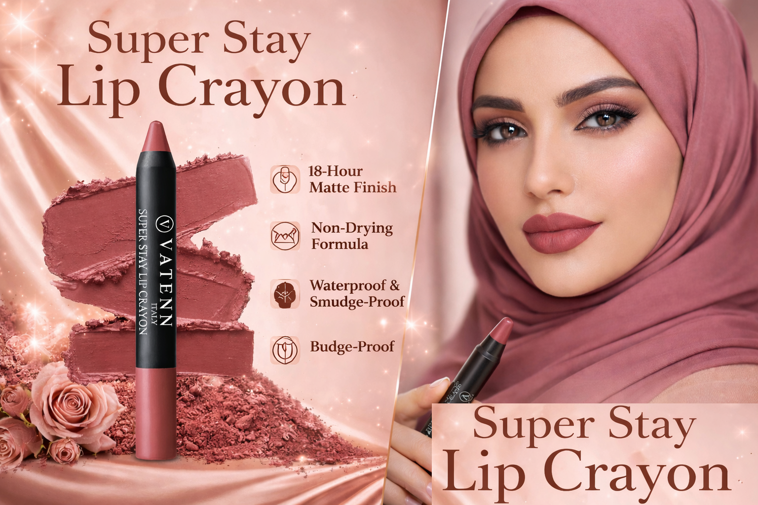 Vatenn Italy Super Stay Lip Crayon